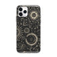 Moon Phases Apple iPhone 11 Pro Max in Silver with Bumper Case