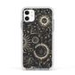 Moon Phases Apple iPhone 11 in White with White Impact Case