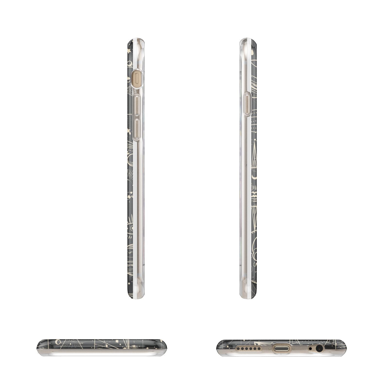 Moon Phases Apple iPhone 6 3D Wrap Tough Case Alternative Image Angles