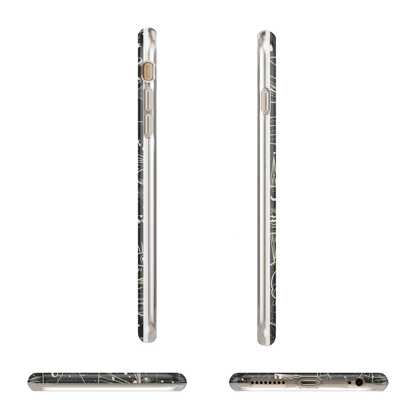 Moon Phases Apple iPhone 6 Plus 3D Wrap Tough Case Alternative Image Angles