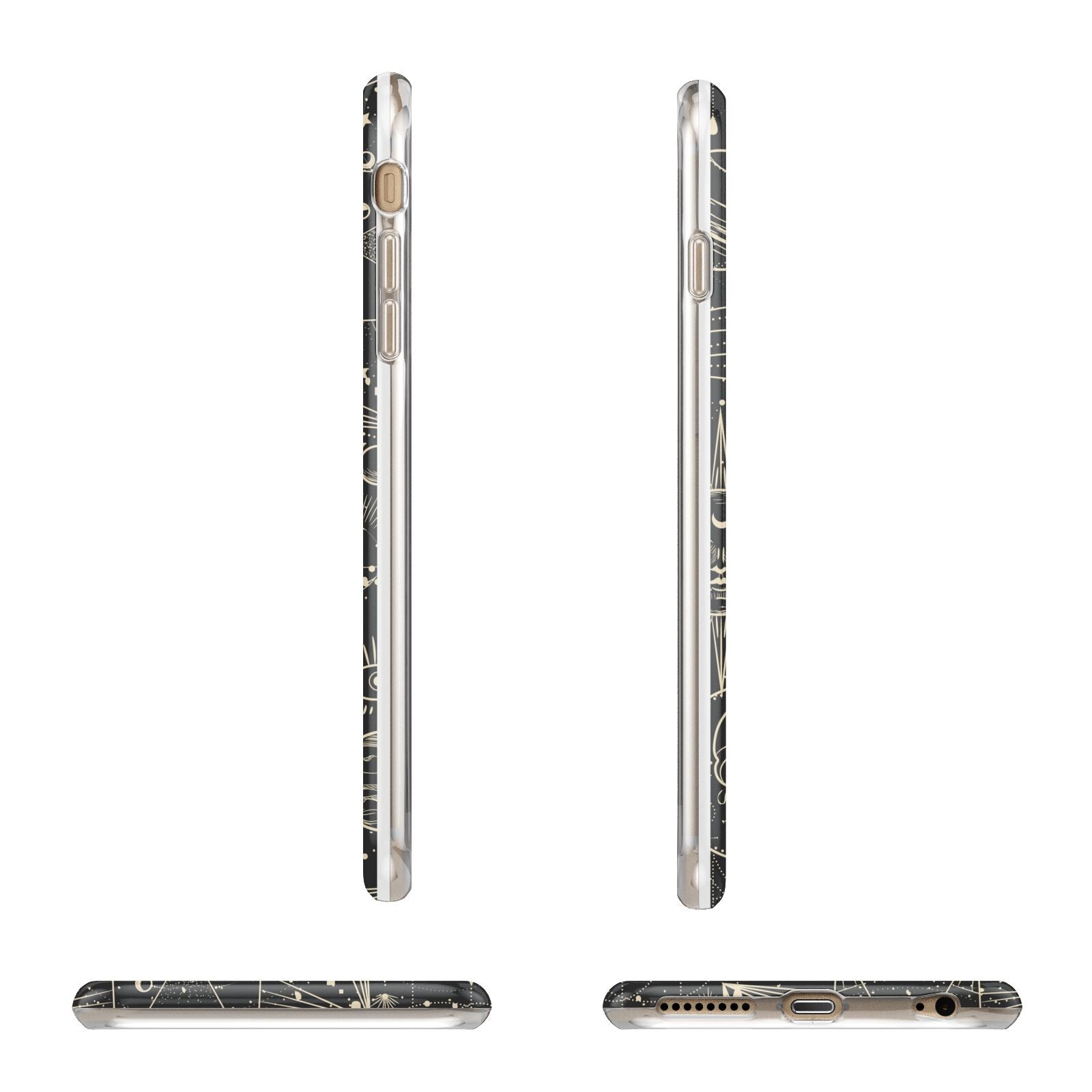 Moon Phases Apple iPhone 6 Plus 3D Wrap Tough Case Alternative Image Angles