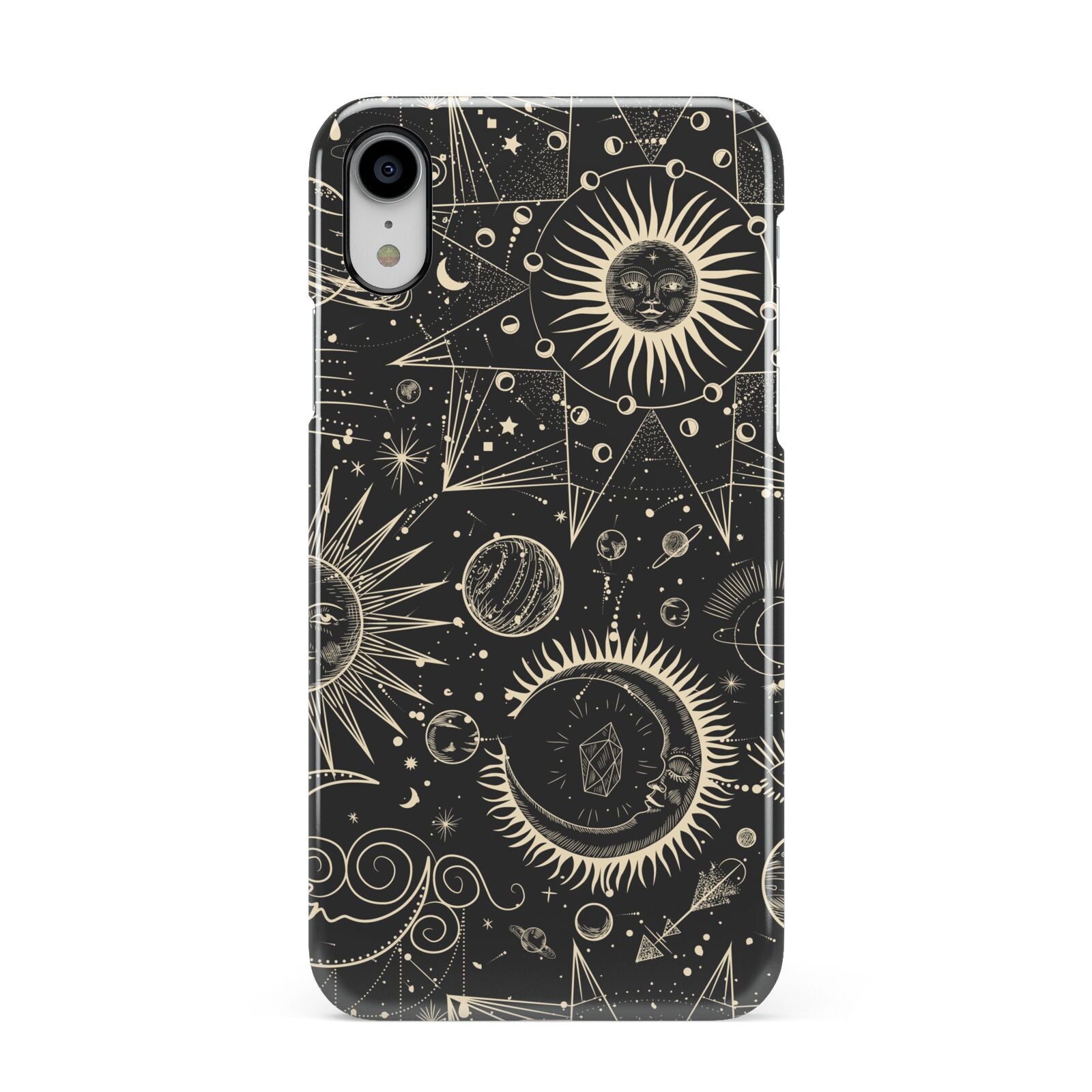 Moon Phases Apple iPhone XR White 3D Snap Case