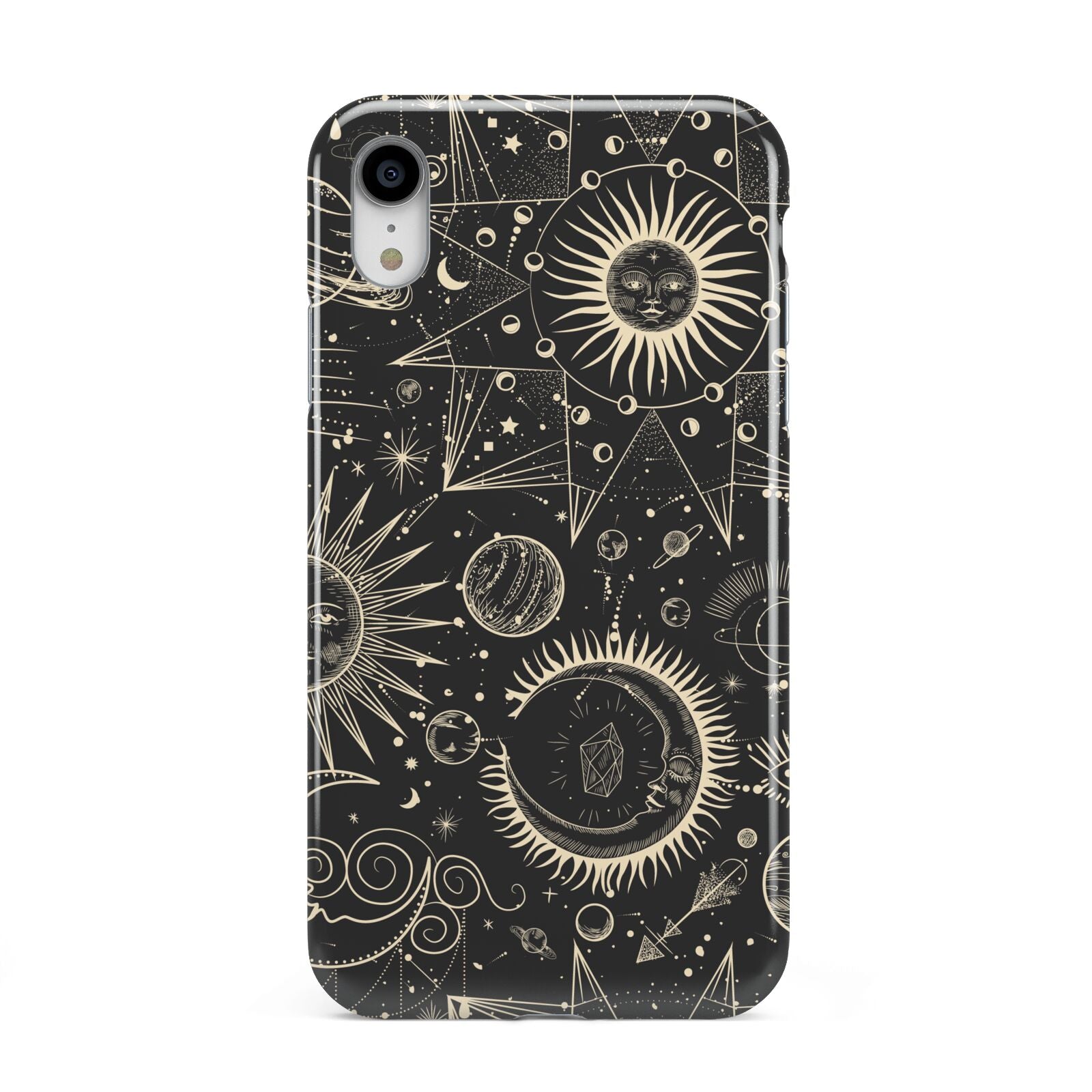 Moon Phases Apple iPhone XR White 3D Tough Case