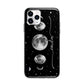Moon Phases Personalised Name Apple iPhone 11 Pro Max in Silver with Bumper Case