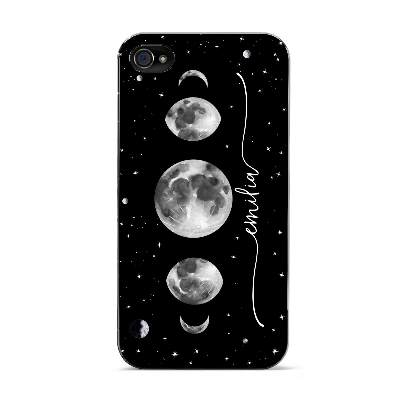 Moon Phases Personalised Name Apple iPhone 4s Case