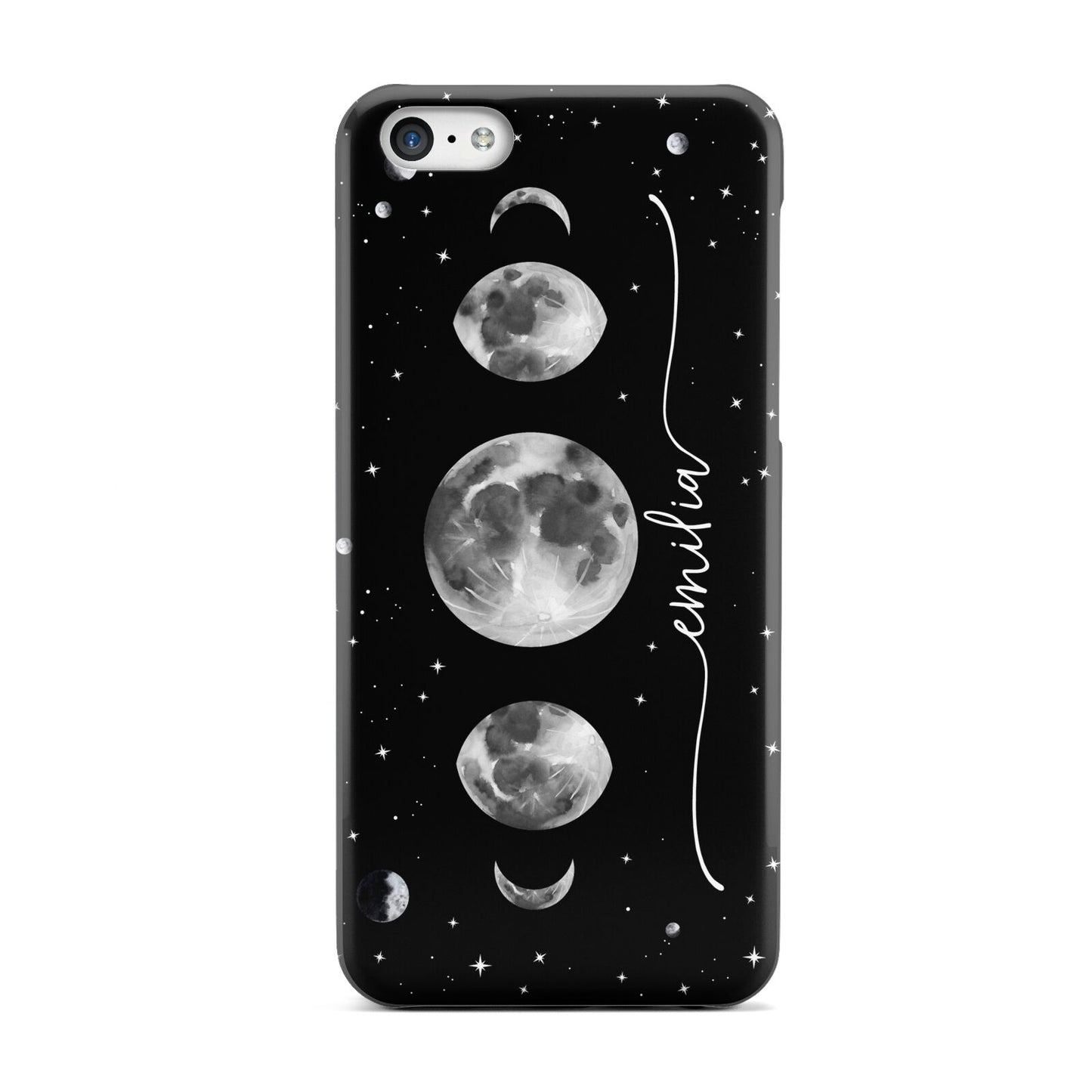 Moon Phases Personalised Name Apple iPhone 5c Case