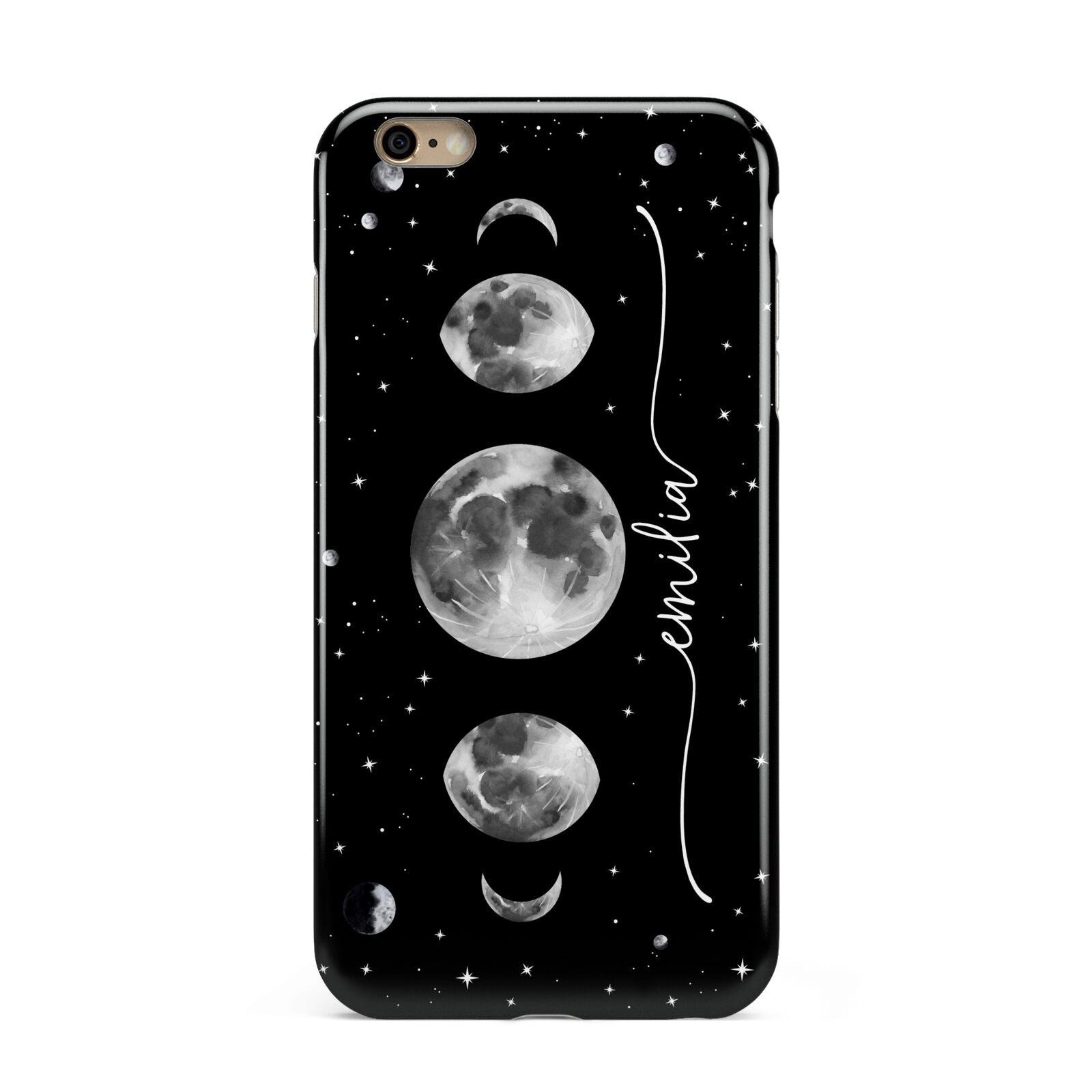 Moon Phases Personalised Name Apple iPhone 6 Plus 3D Tough Case