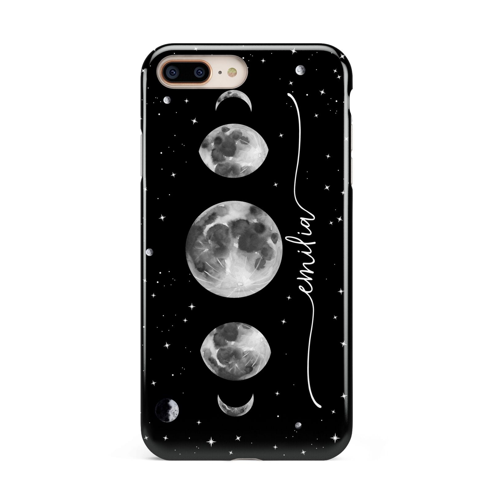 Moon Phases Personalised Name Apple iPhone 7 8 Plus 3D Tough Case
