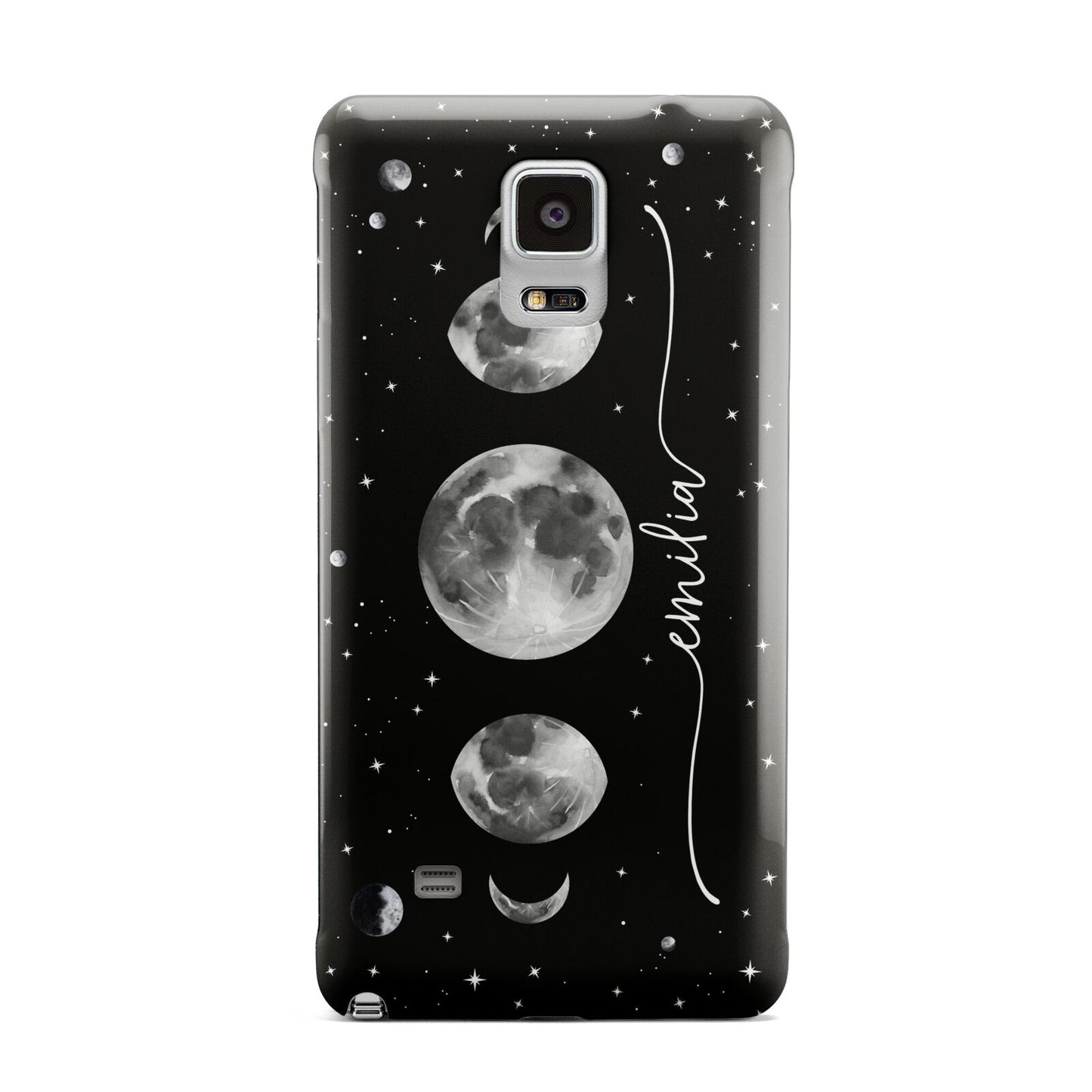 Moon Phases Personalised Name Samsung Galaxy Note 4 Case