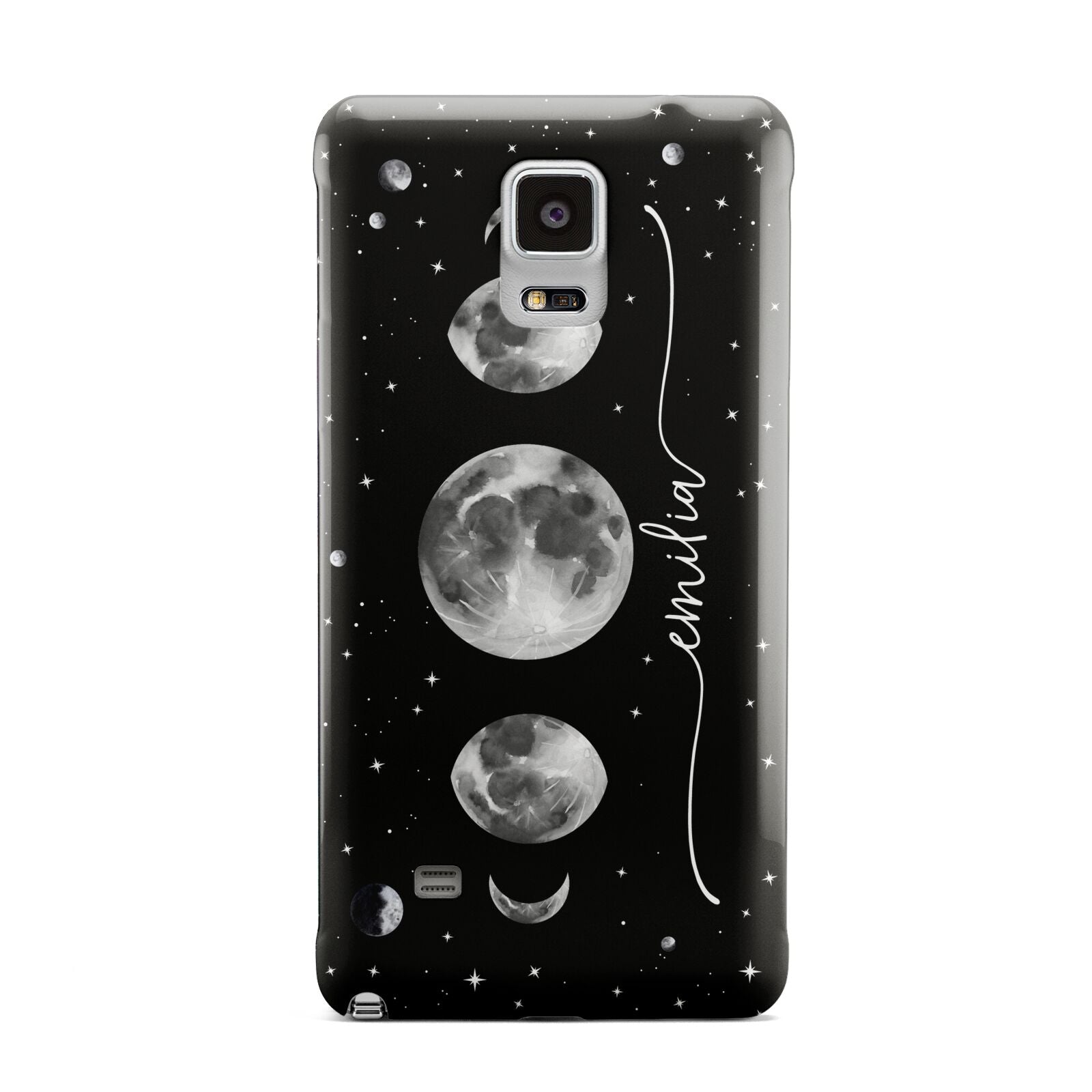Moon Phases Personalised Name Samsung Galaxy Note 4 Case