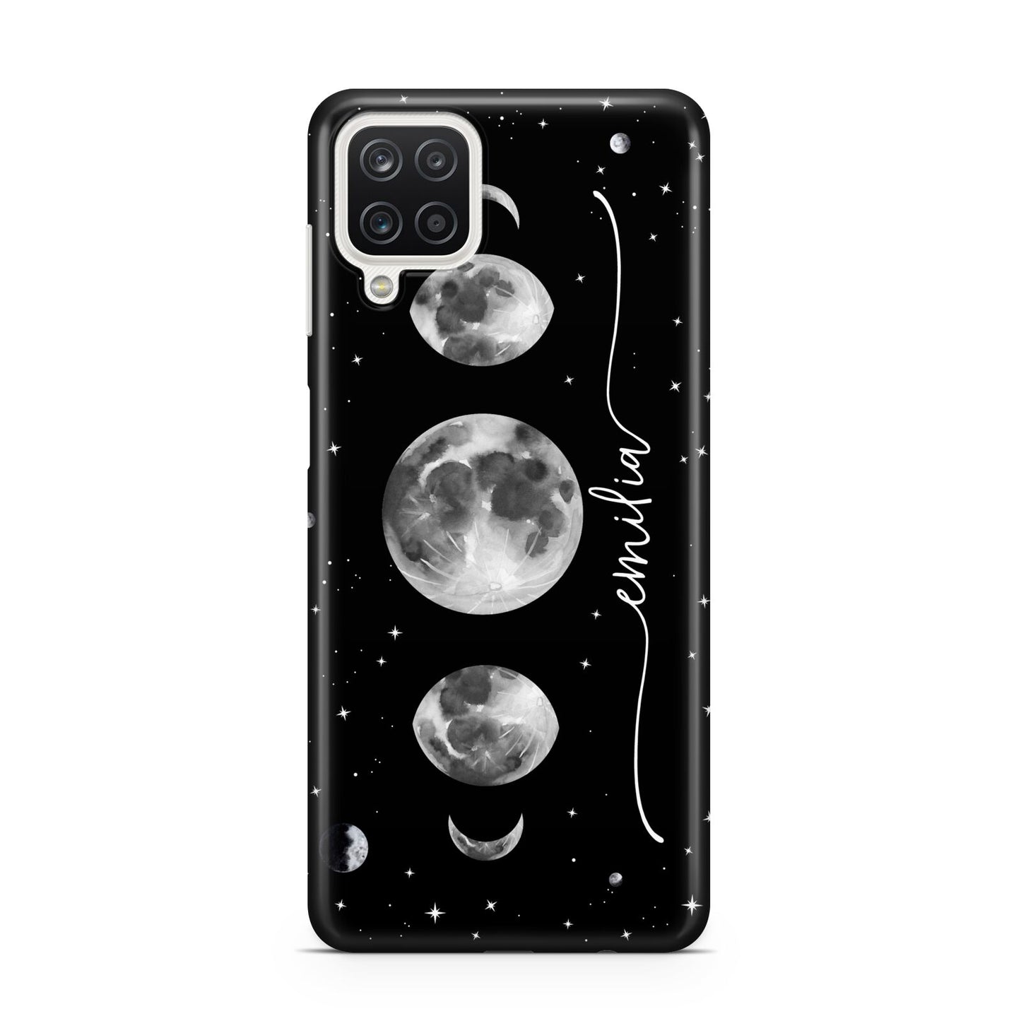 Moon Phases Personalised Name Samsung M12 Case