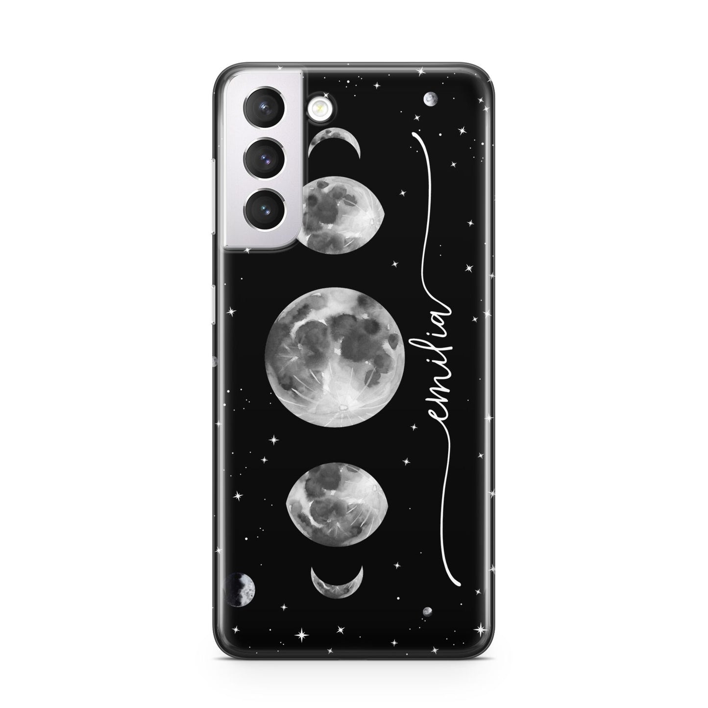 Moon Phases Personalised Name Samsung S21 Case