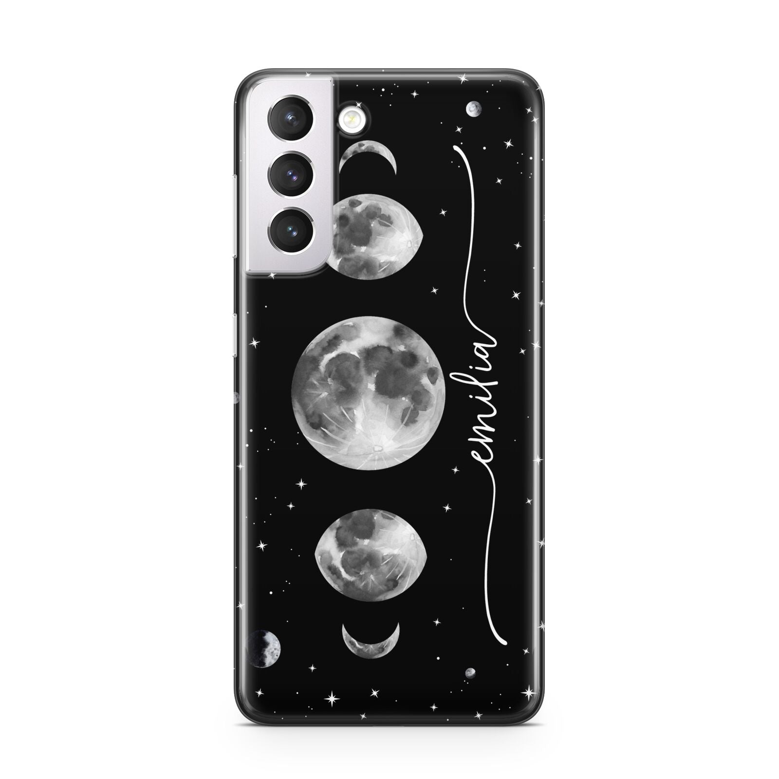 Moon Phases Personalised Name Samsung S21 Case