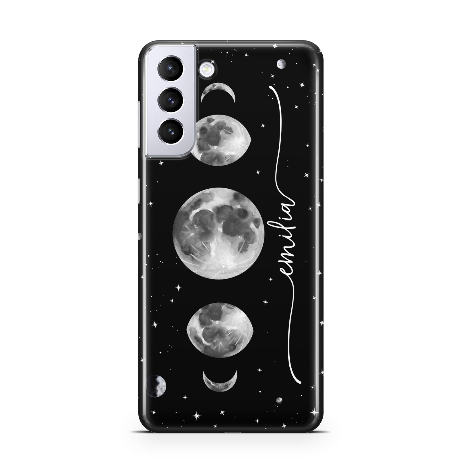 Moon Phases Personalised Name Samsung S21 Plus Case