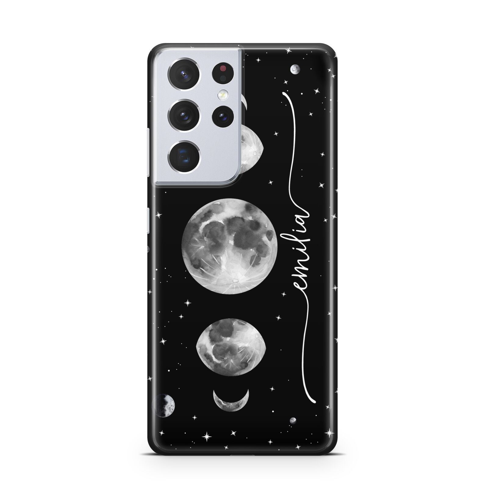 Moon Phases Personalised Name Samsung S21 Ultra Case