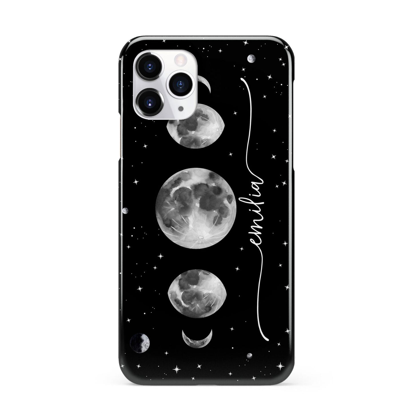Moon Phases Personalised Name iPhone 11 Pro 3D Snap Case