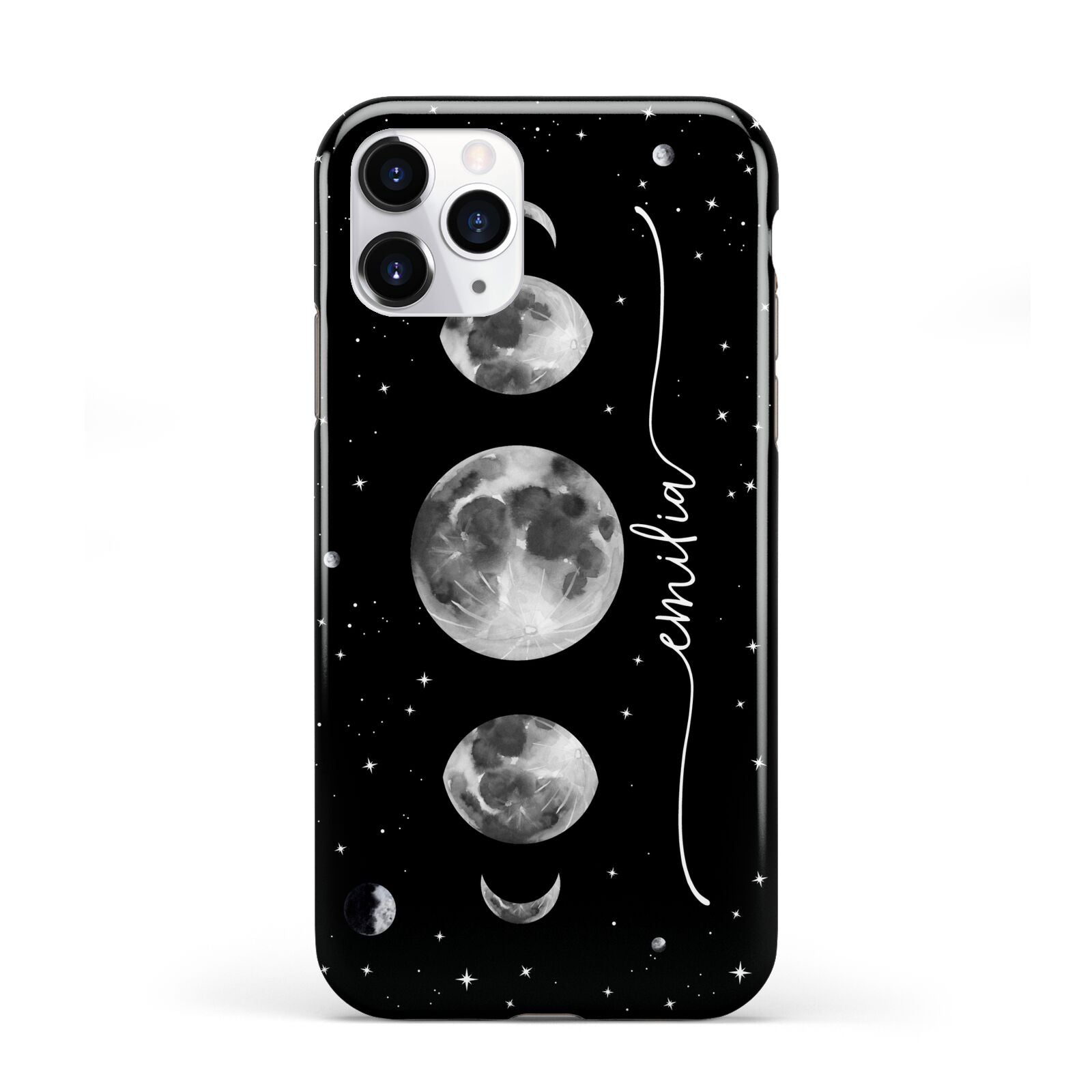 Moon Phases Personalised Name iPhone 11 Pro 3D Tough Case