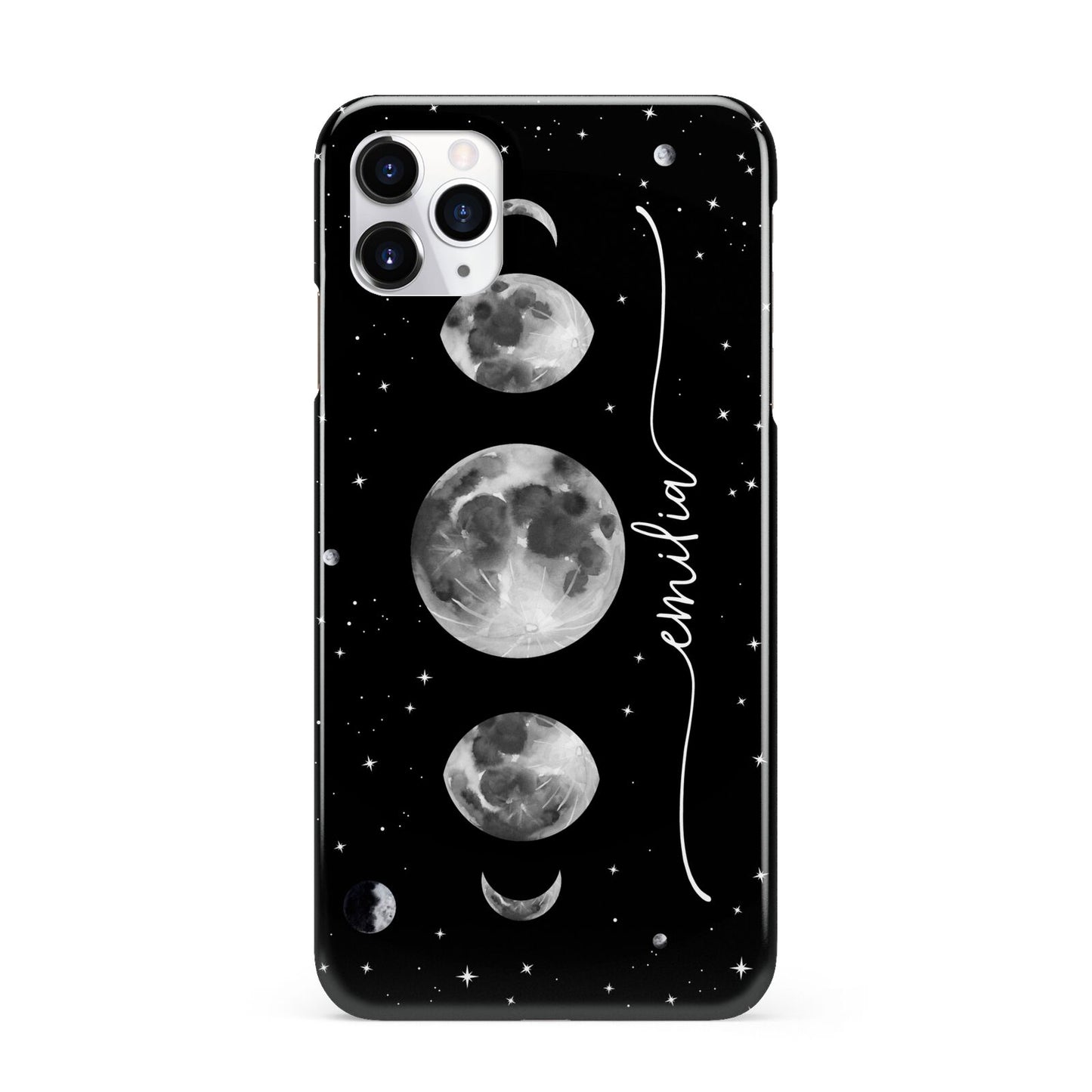 Moon Phases Personalised Name iPhone 11 Pro Max 3D Snap Case