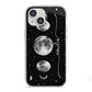 Moon Phases Personalised Name iPhone 13 Mini TPU Impact Case with White Edges