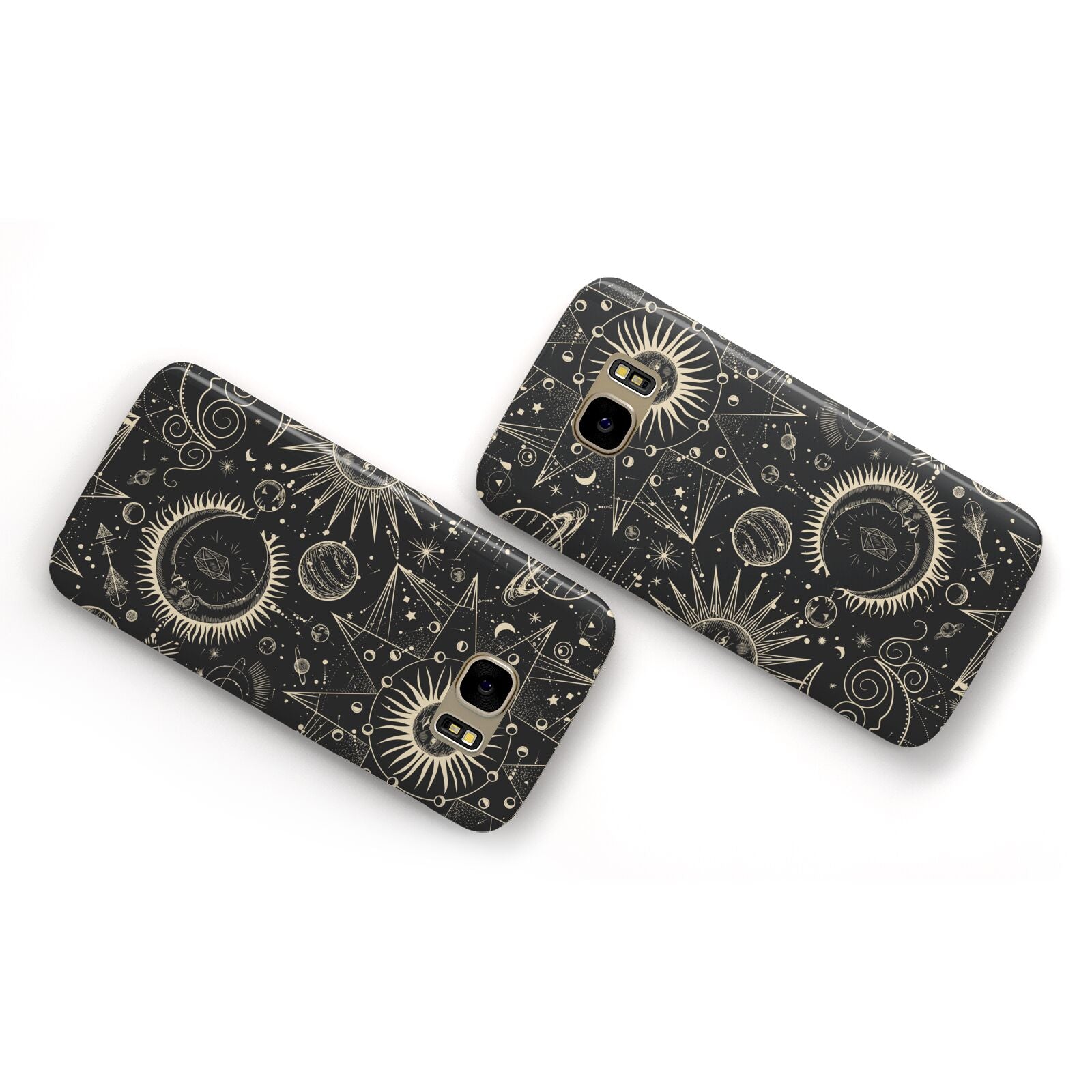 Moon Phases Samsung Galaxy Case Flat Overview