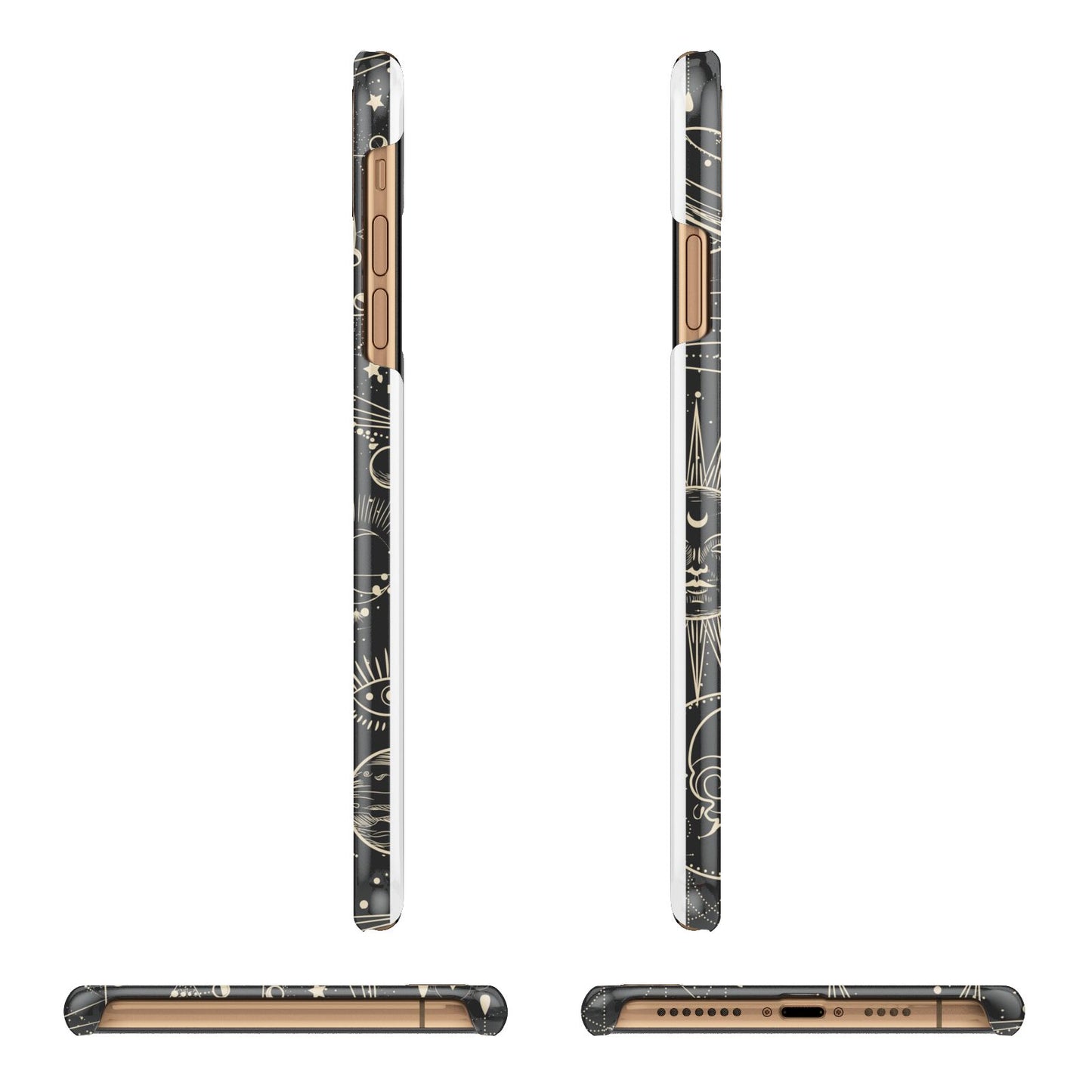 Moon Phases iPhone 11 Pro Max 3D Snap Case Angle Images