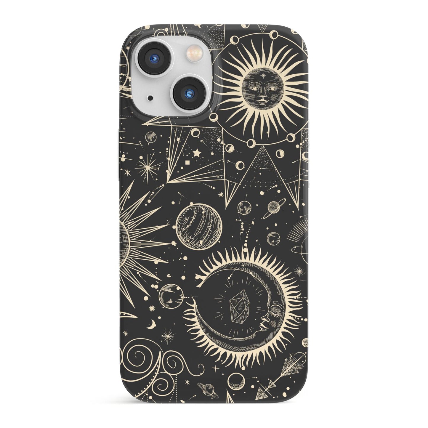 Moon Phases iPhone 13 Mini Full Wrap 3D Snap Case