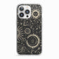 Moon Phases iPhone 13 Pro TPU Impact Case with White Edges