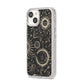 Moon Phases iPhone 14 Glitter Tough Case Starlight Angled Image