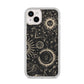 Moon Phases iPhone 14 Plus Clear Tough Case Starlight