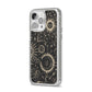 Moon Phases iPhone 14 Pro Max Clear Tough Case Silver Angled Image