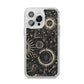Moon Phases iPhone 14 Pro Max Glitter Tough Case Silver
