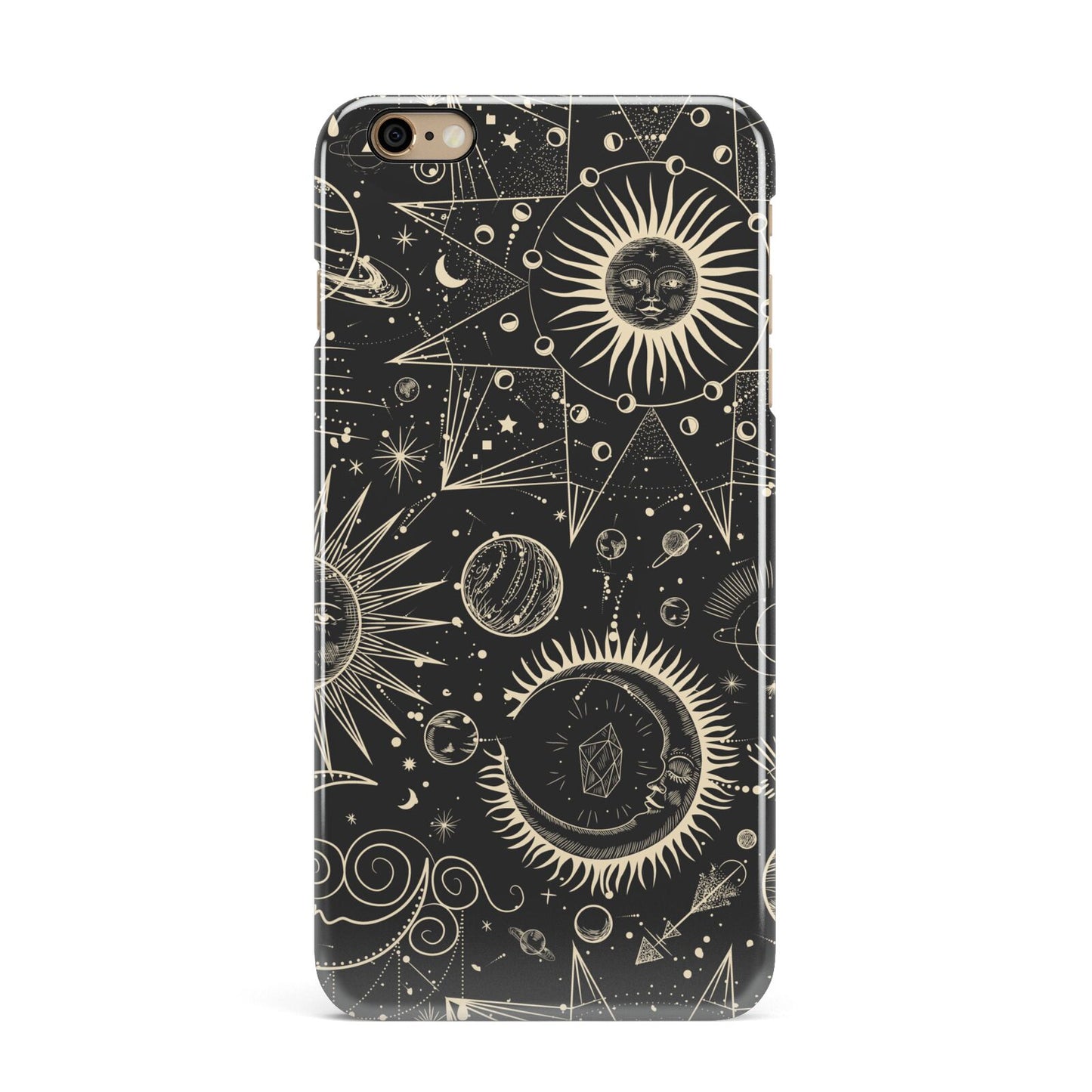 Moon Phases iPhone 6 Plus 3D Snap Case on Gold Phone