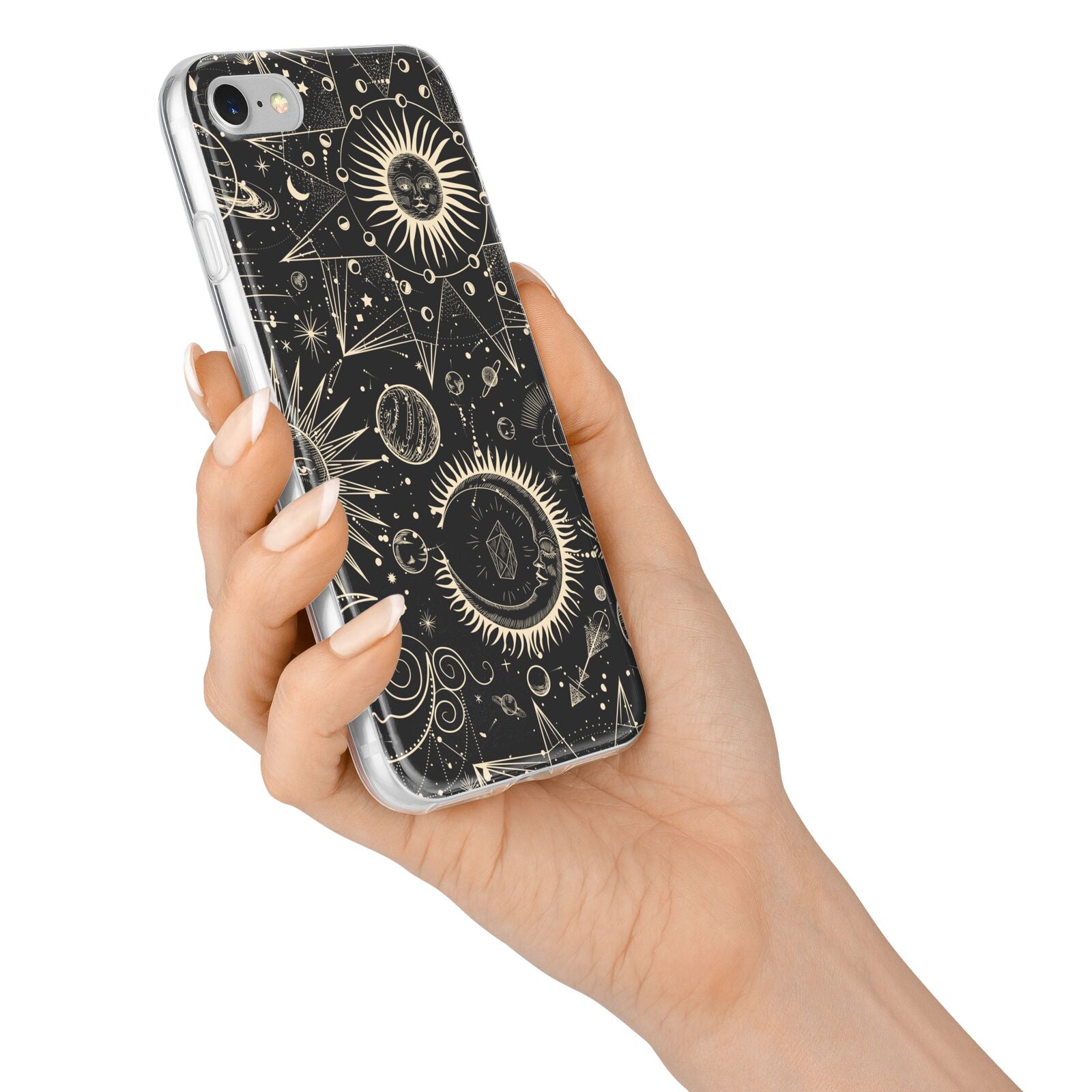 Moon Phases iPhone 7 Bumper Case on Silver iPhone Alternative Image