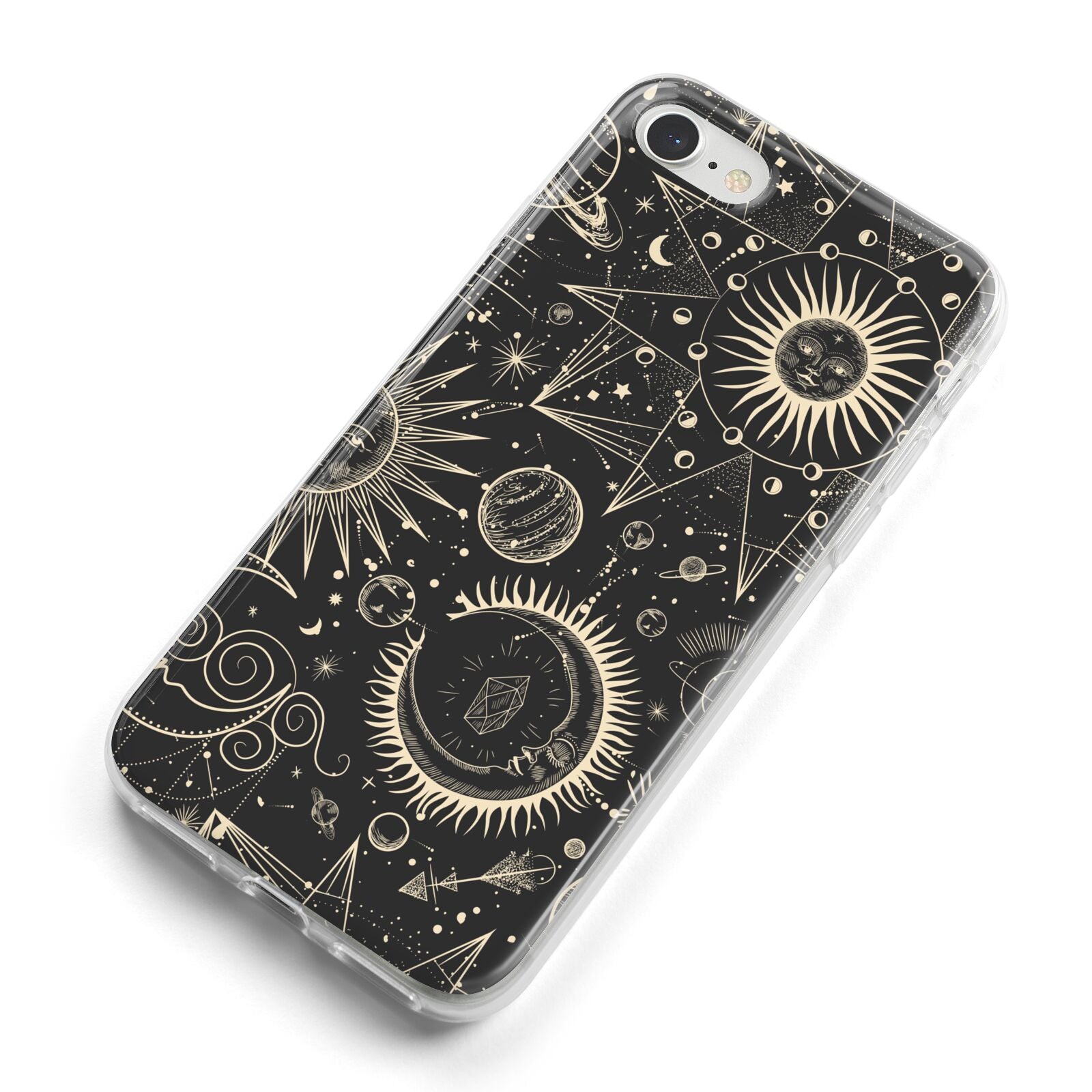 Moon Phases iPhone 8 Bumper Case on Silver iPhone Alternative Image