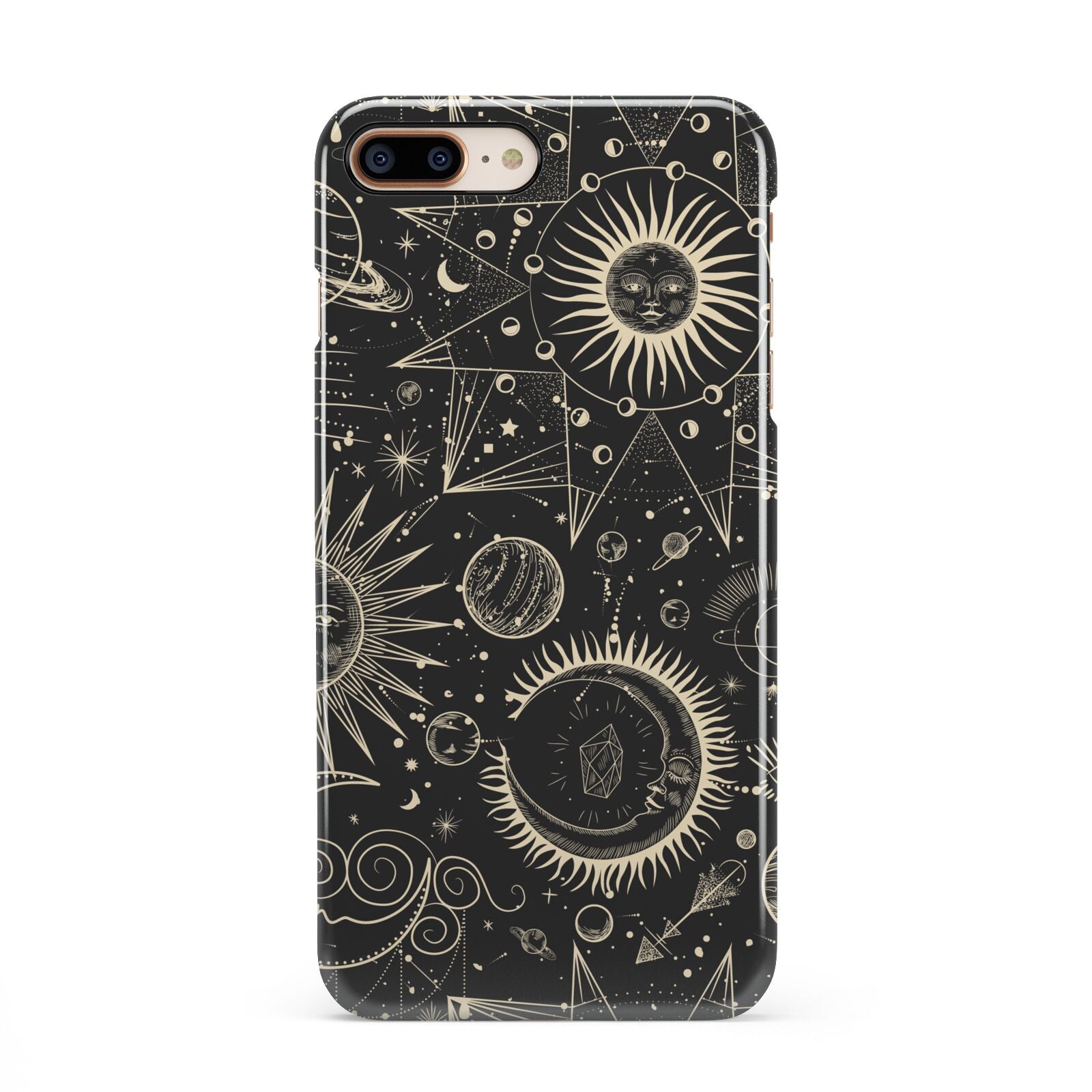 Moon Phases iPhone 8 Plus 3D Snap Case on Gold Phone