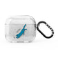 Moon Star Blue Cat Personalised AirPods Glitter Case 3rd Gen