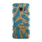 Moon Star Blue Cat Personalised Samsung Galaxy Case