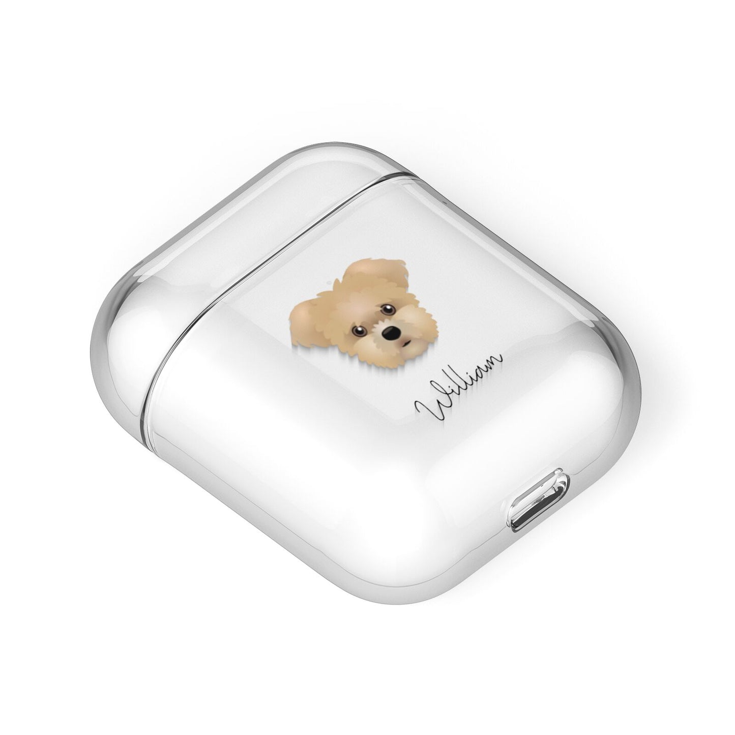 Morkie Personalised AirPods Case Laid Flat