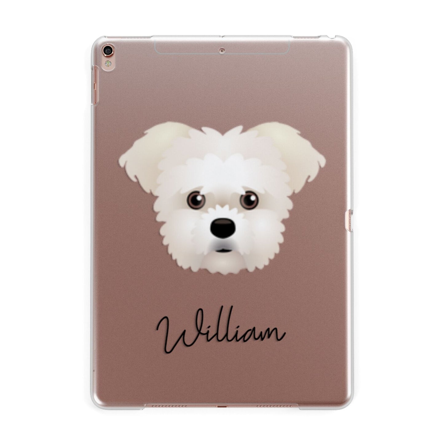 Morkie Personalised Apple iPad Rose Gold Case