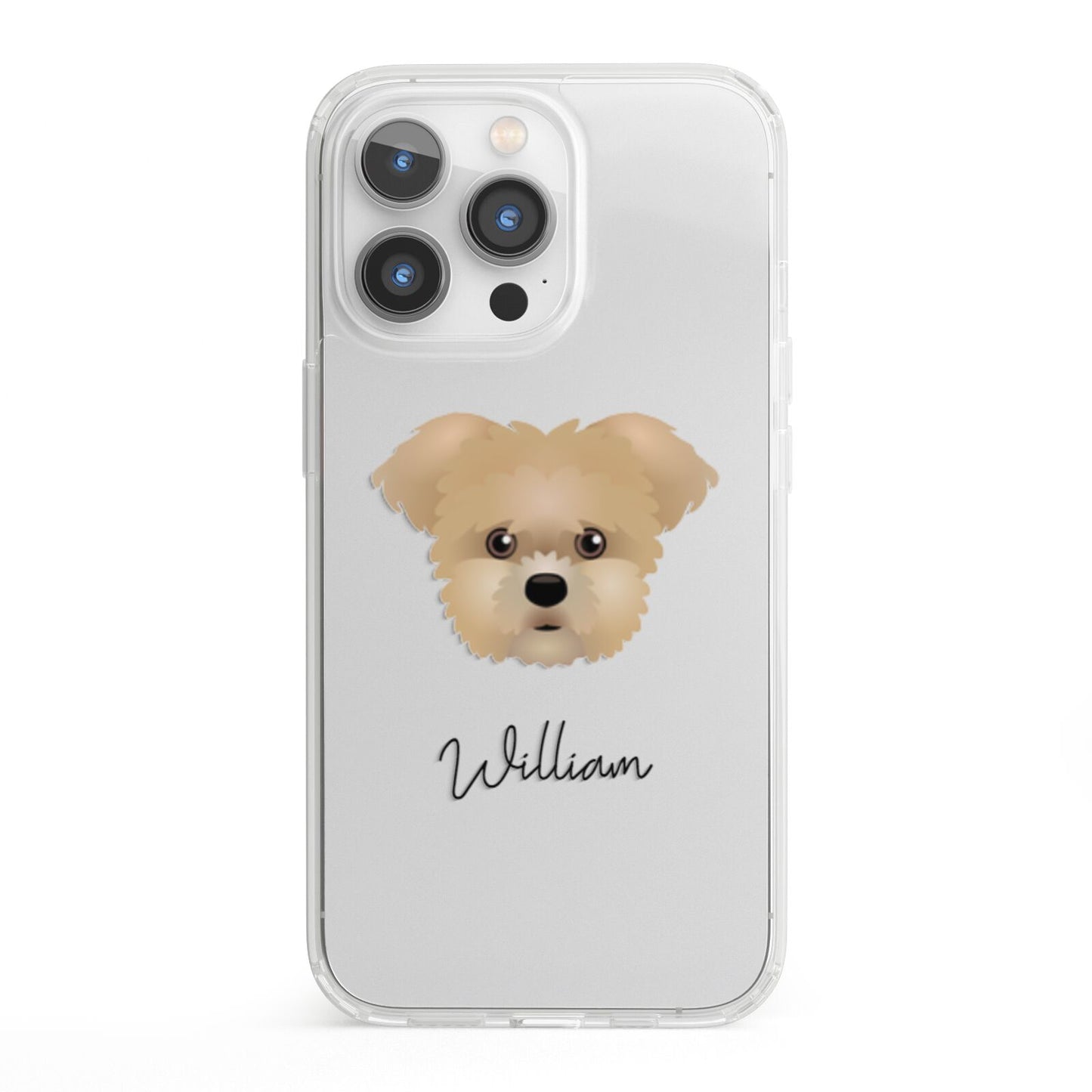 Morkie Personalised iPhone 13 Pro Clear Bumper Case