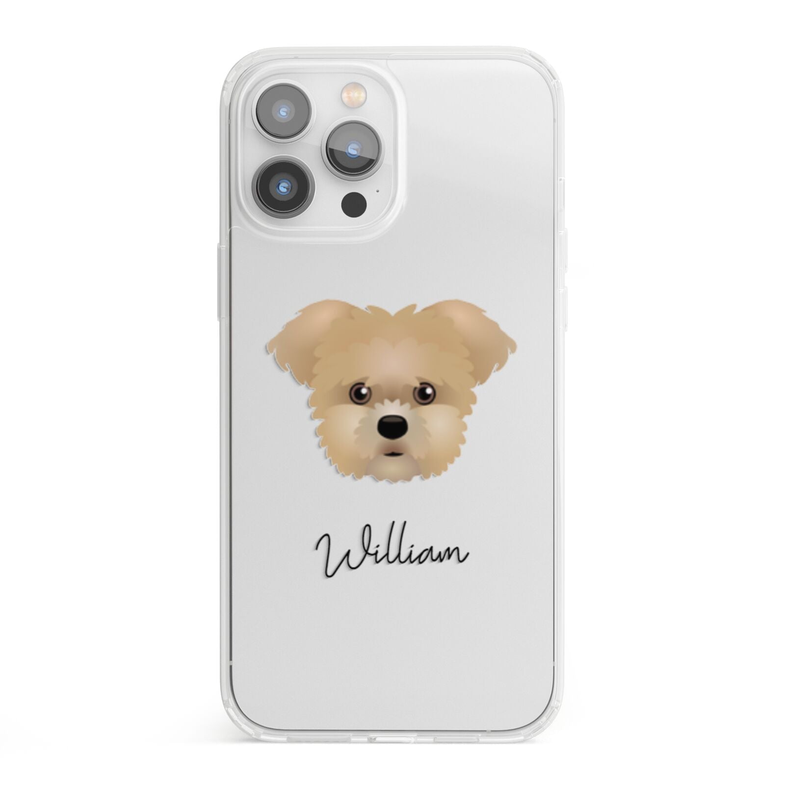 Morkie Personalised iPhone 13 Pro Max Clear Bumper Case