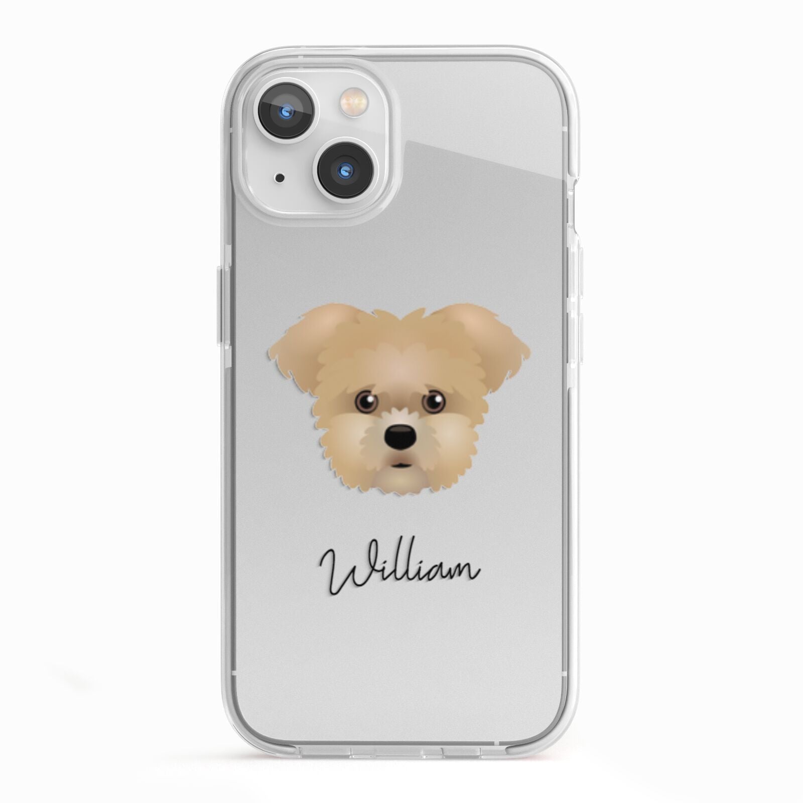 Morkie Personalised iPhone 13 TPU Impact Case with White Edges