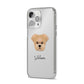 Morkie Personalised iPhone 14 Pro Max Clear Tough Case Silver Angled Image