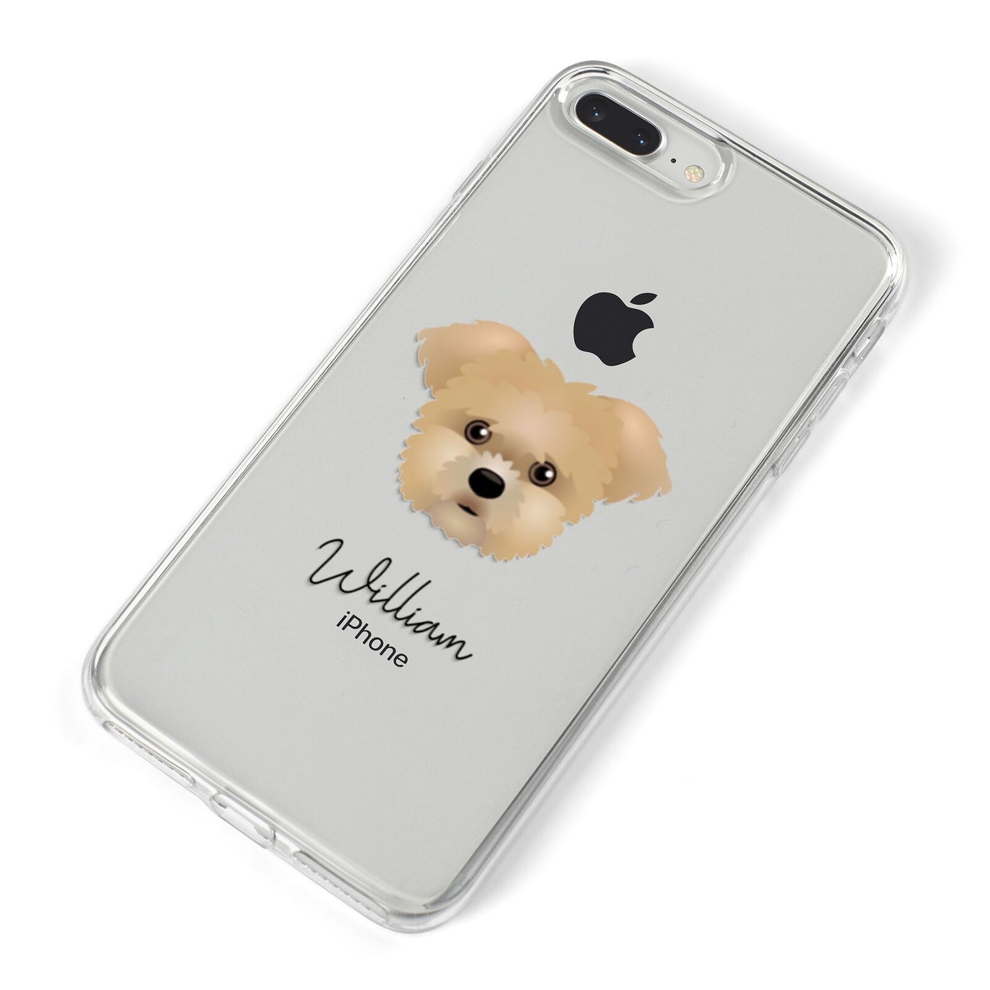 Morkie Personalised iPhone 8 Plus Bumper Case on Silver iPhone Alternative Image