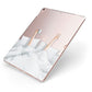 Morning Coffee Apple iPad Case on Rose Gold iPad Side View