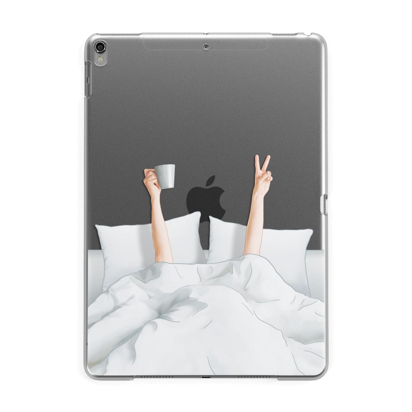 Morning Coffee Apple iPad Grey Case