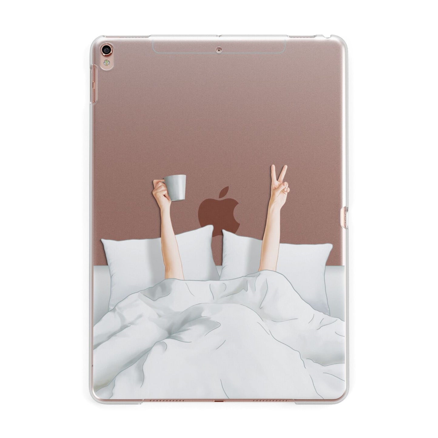 Morning Coffee Apple iPad Rose Gold Case