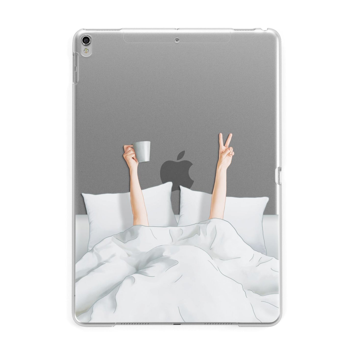 Morning Coffee Apple iPad Silver Case