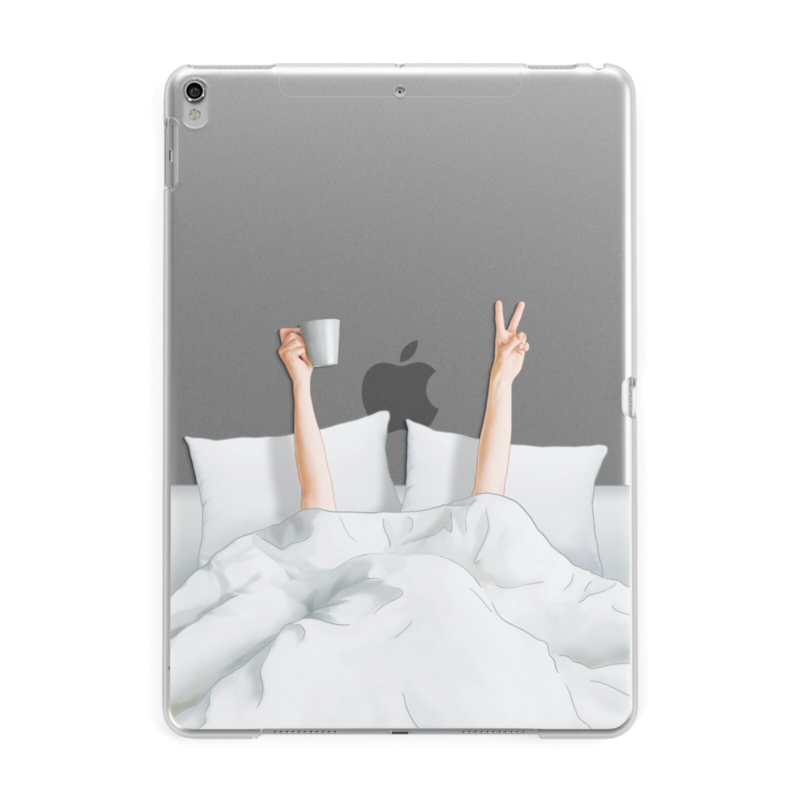 Morning Coffee Apple iPad Silver Case