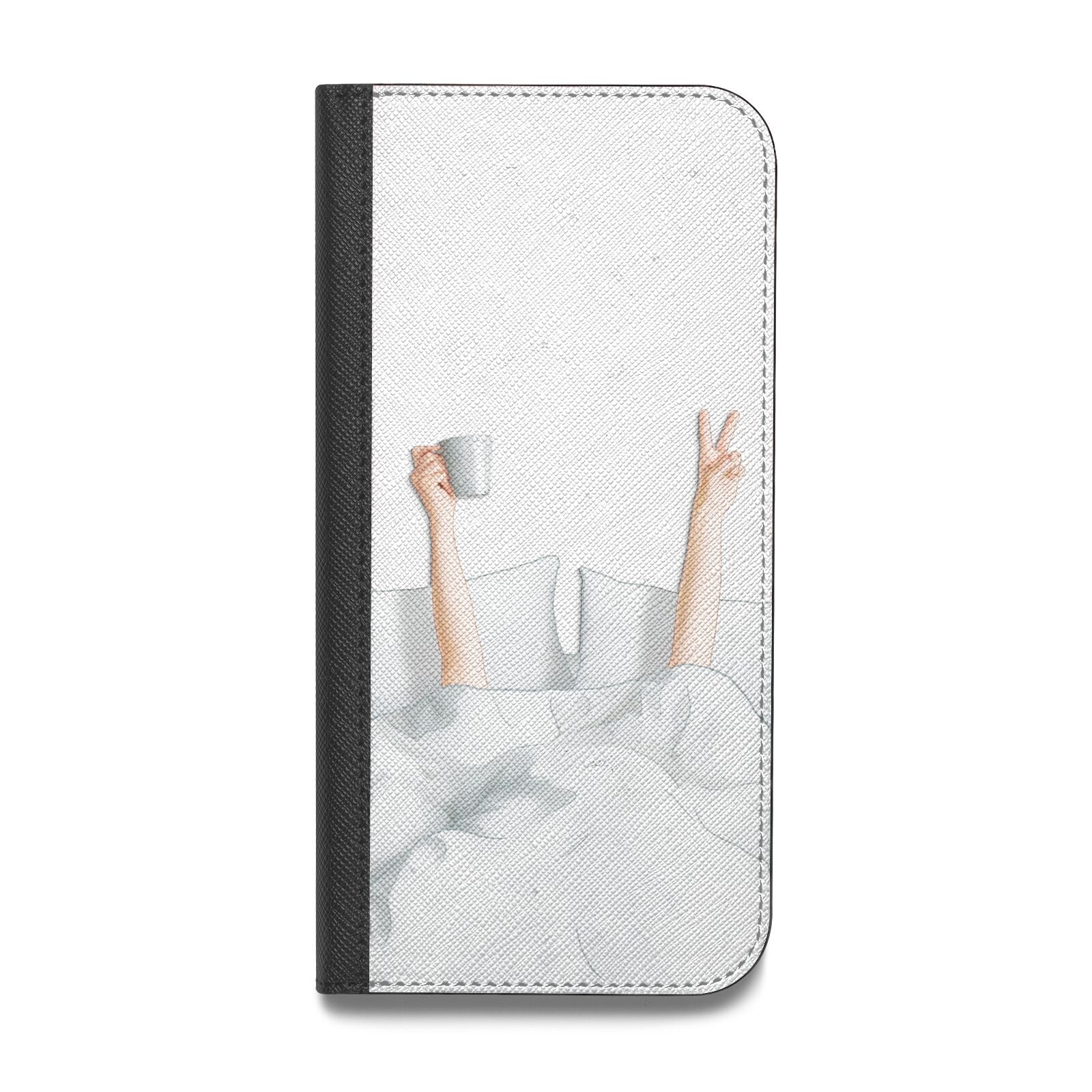 Morning Coffee Vegan Leather Flip Samsung Case